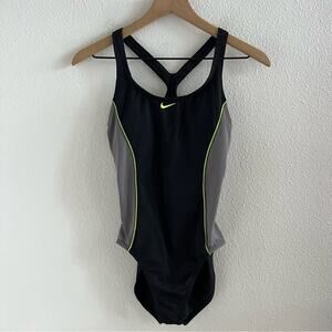 Nike Swim Womens Medium Laser Crossback Logo On Medium